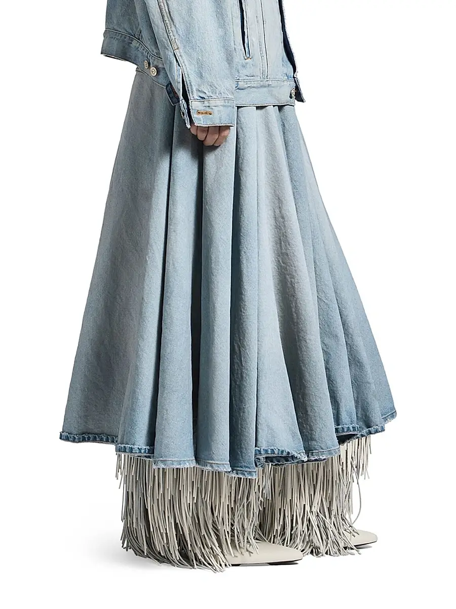 Balenciaga Women's Godet Maxi Skirt | Thumbnail 5 Balenciaga Women's Godet Maxi Skirt | Thumbnail 5