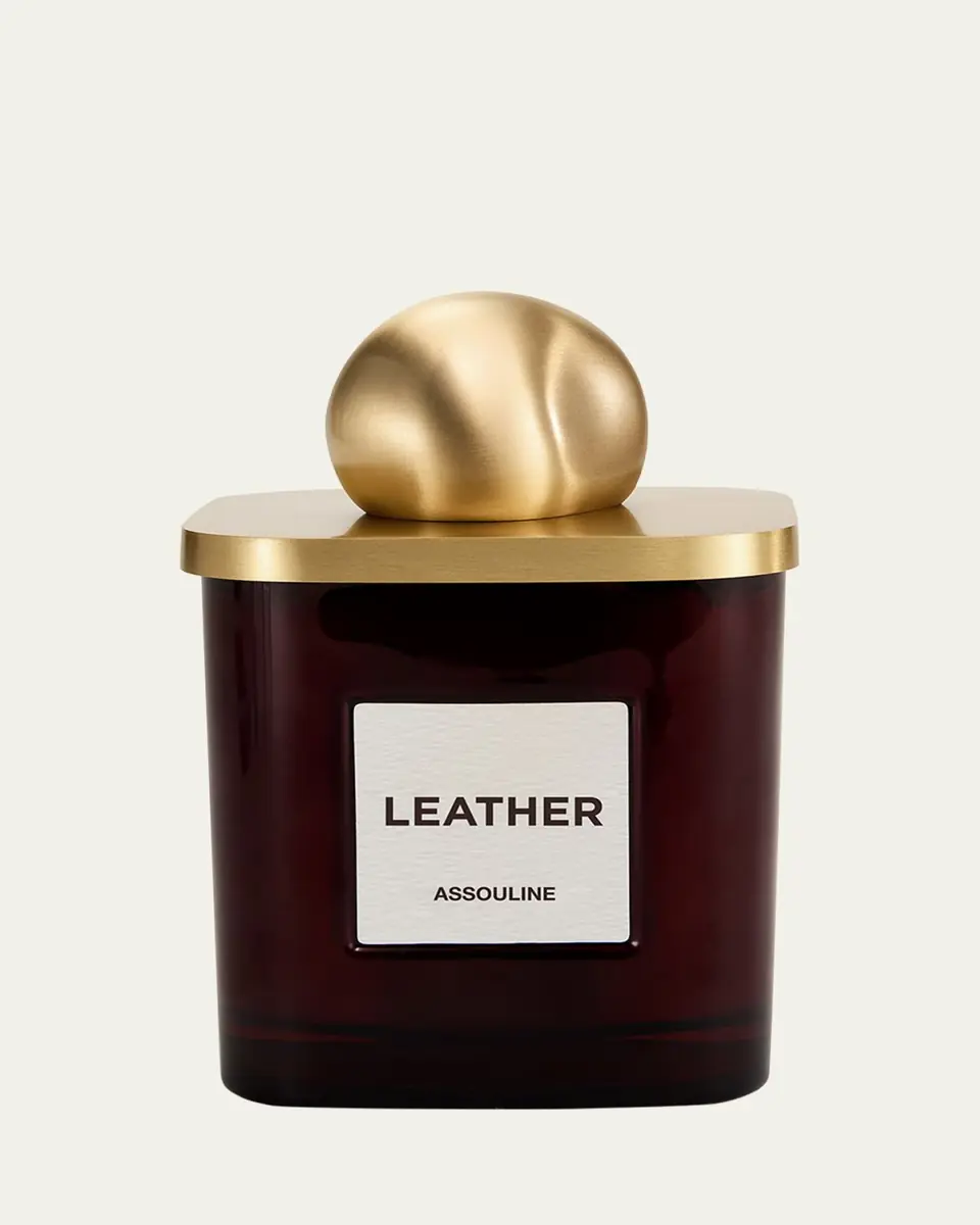 ASSOULINE Leather Candle, 8 oz. | Thumbnail 3