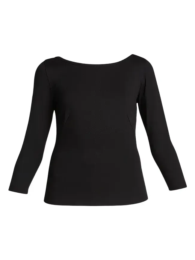 Three-Quarter-Sleeve Jersey Top Three-Quarter-Sleeve Jersey Top