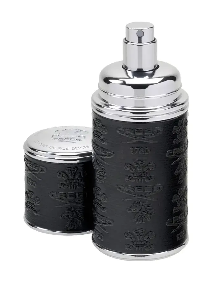 1.7 oz. Deluxe Atomizer, Black with Silver Trim