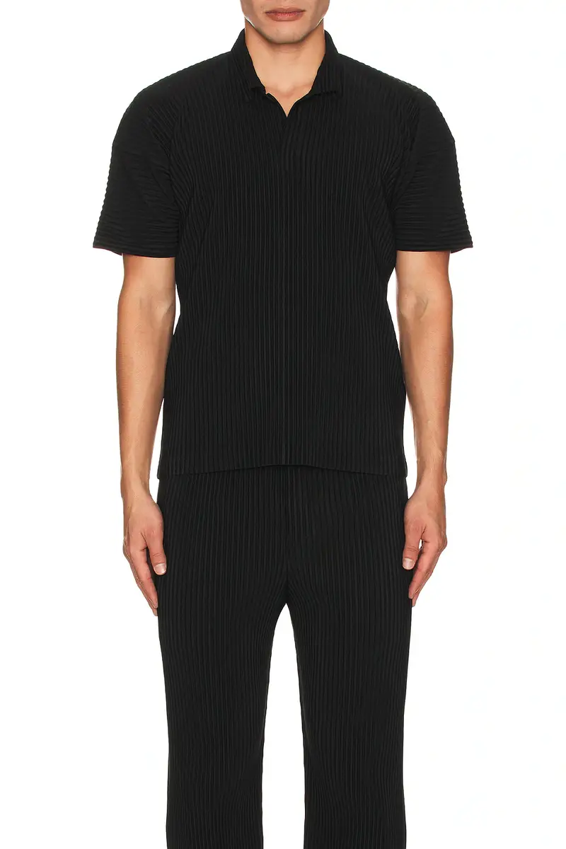 Homme Plissé Issey Miyake Homme Plisse Issey Miyak Pleated Polo | Thumbnail 4