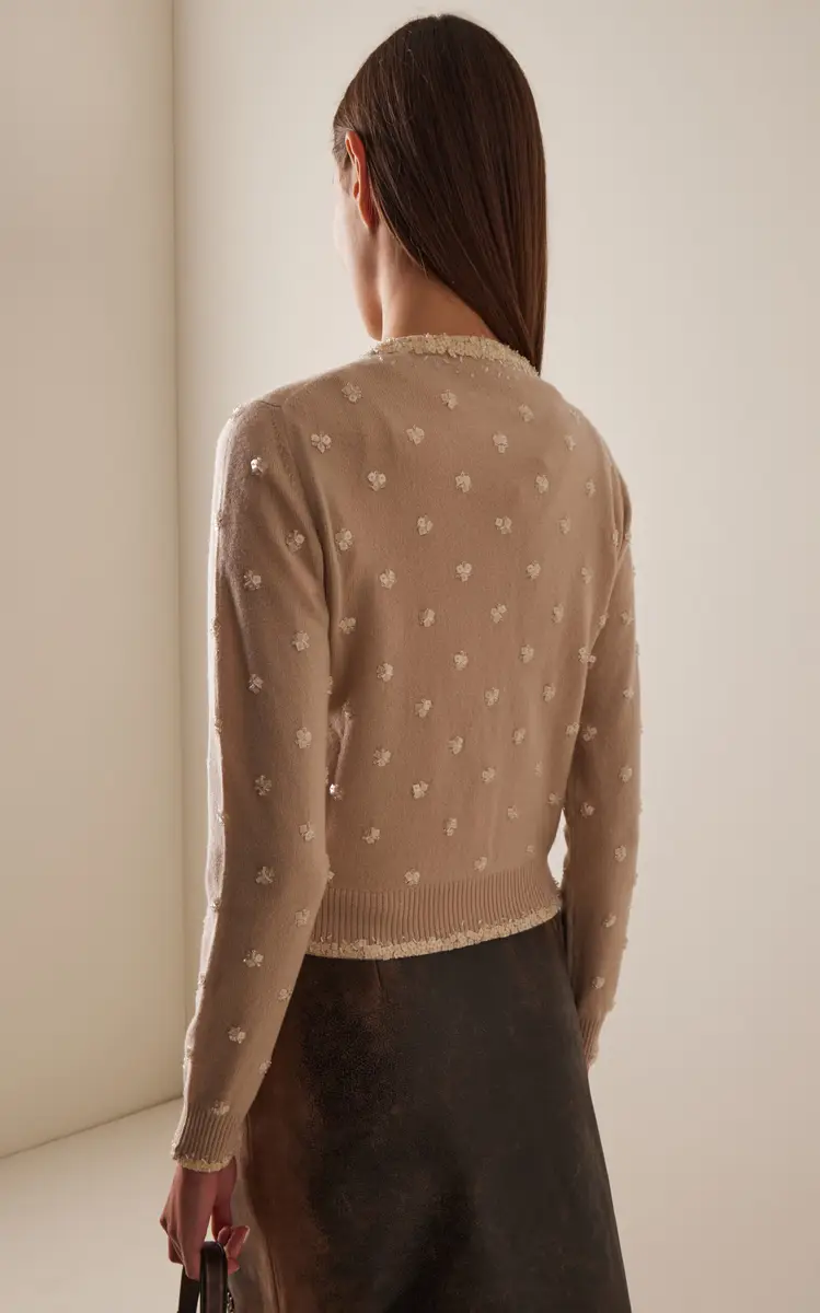 Miu Miu Embellished Cashmere Cardigan | Thumbnail 4 Miu Miu Embellished Cashmere Cardigan | Thumbnail 4