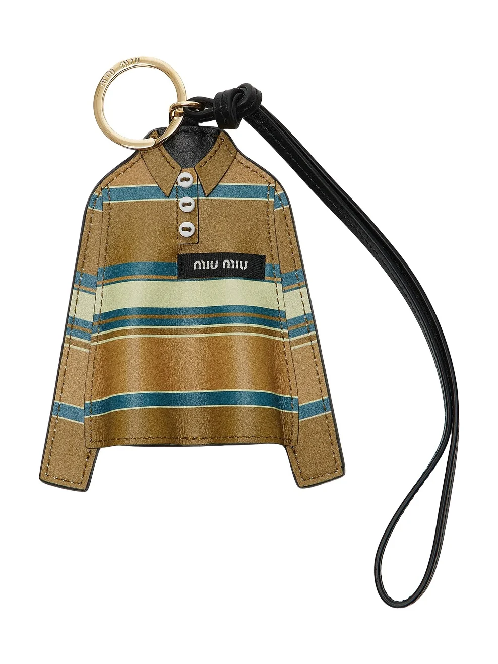 Miu Miu Leather T-Shirt Keychain