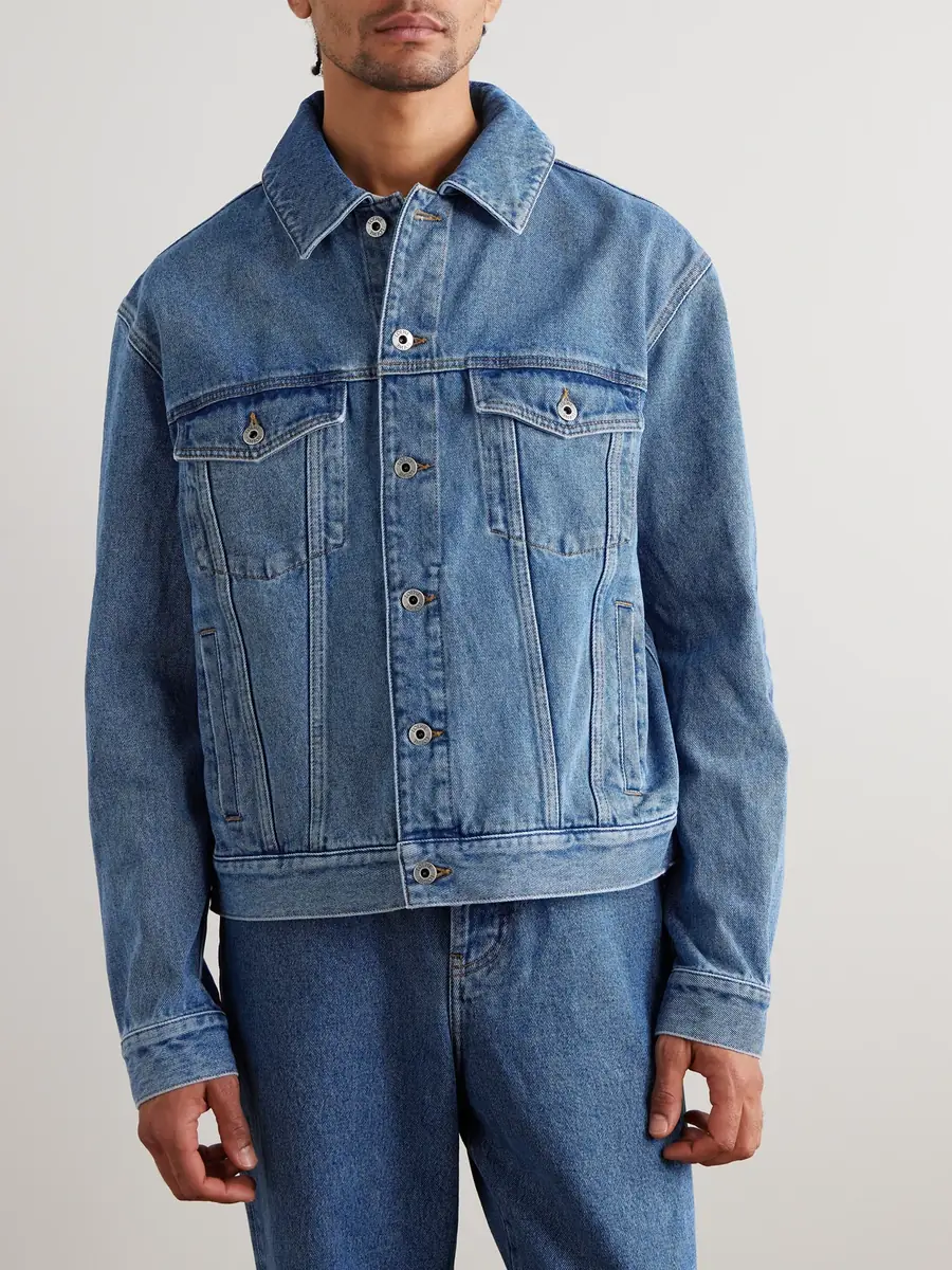 Loewe Anagram Embroidered Denim Jacket - Men | Thumbnail 3 Loewe Anagram Embroidered Denim Jacket - Men | Thumbnail 3