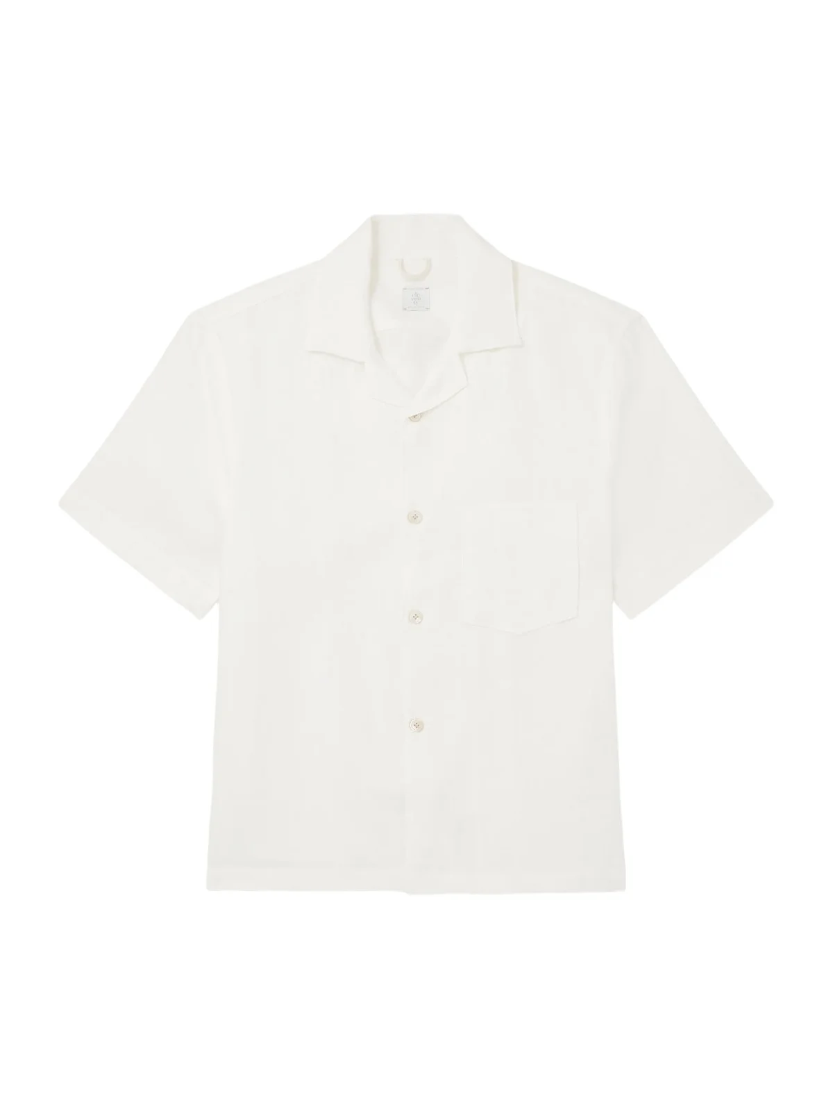 Camp-Collar Linen Shirt - Men