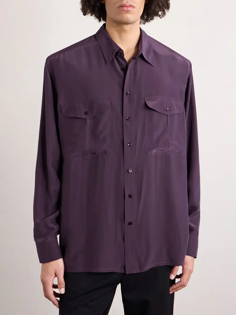 Saint Laurent Voile Shirt - Men | Thumbnail 3 Saint Laurent Voile Shirt - Men | Thumbnail 3