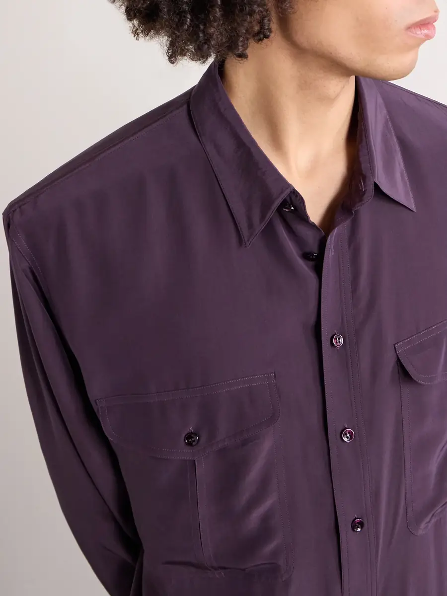 Saint Laurent Voile Shirt - Men | Thumbnail 5 Saint Laurent Voile Shirt - Men | Thumbnail 5