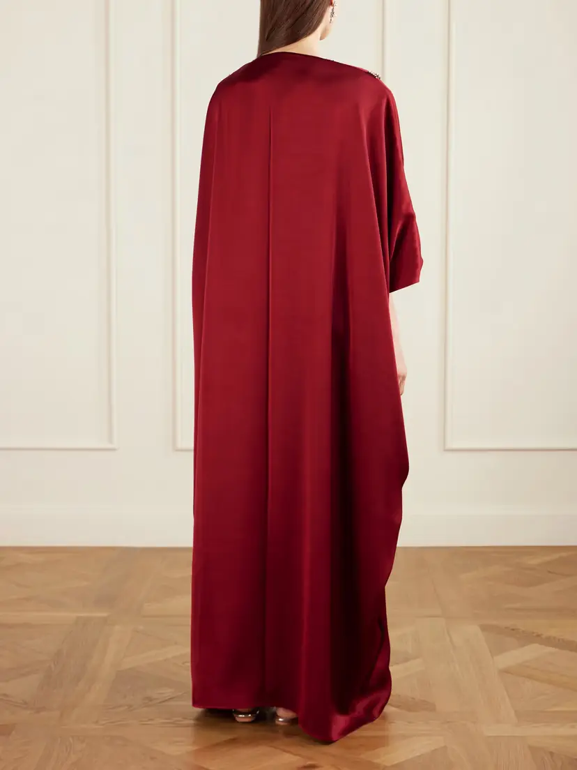 Dima Ayad Embellished Faille Kaftan | Thumbnail 3 Dima Ayad Embellished Faille Kaftan | Thumbnail 3