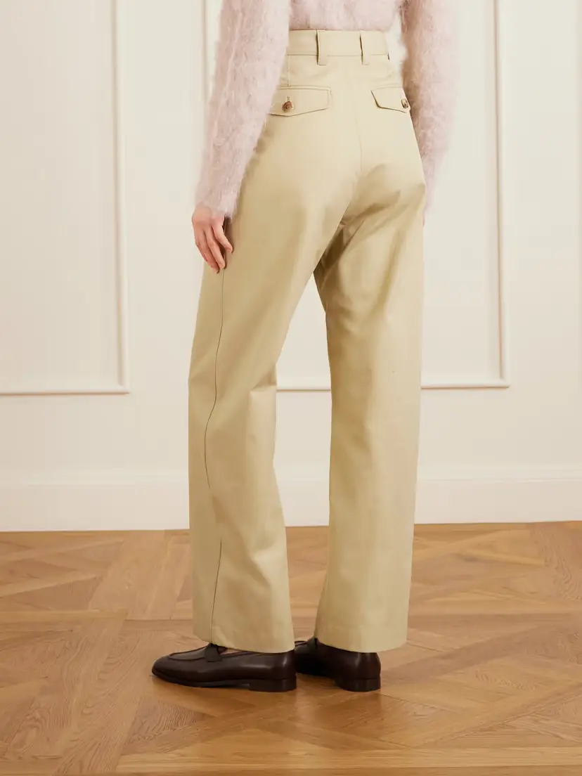 Loro Piana Yoko Cropped Cotton-poplin Pants | Thumbnail 3 Loro Piana Yoko Cropped Cotton-poplin Pants | Thumbnail 3