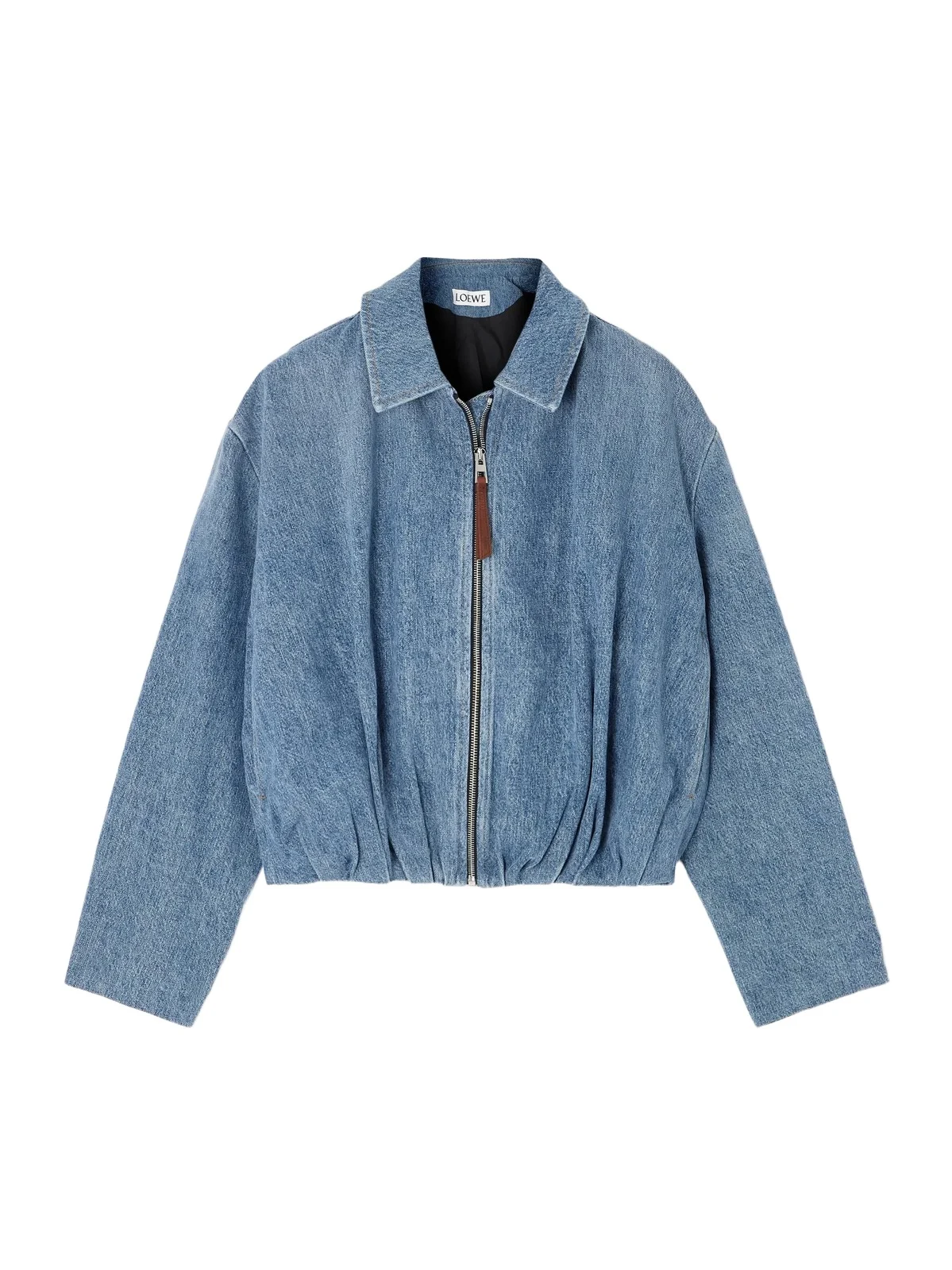 Draped Denim Jacket