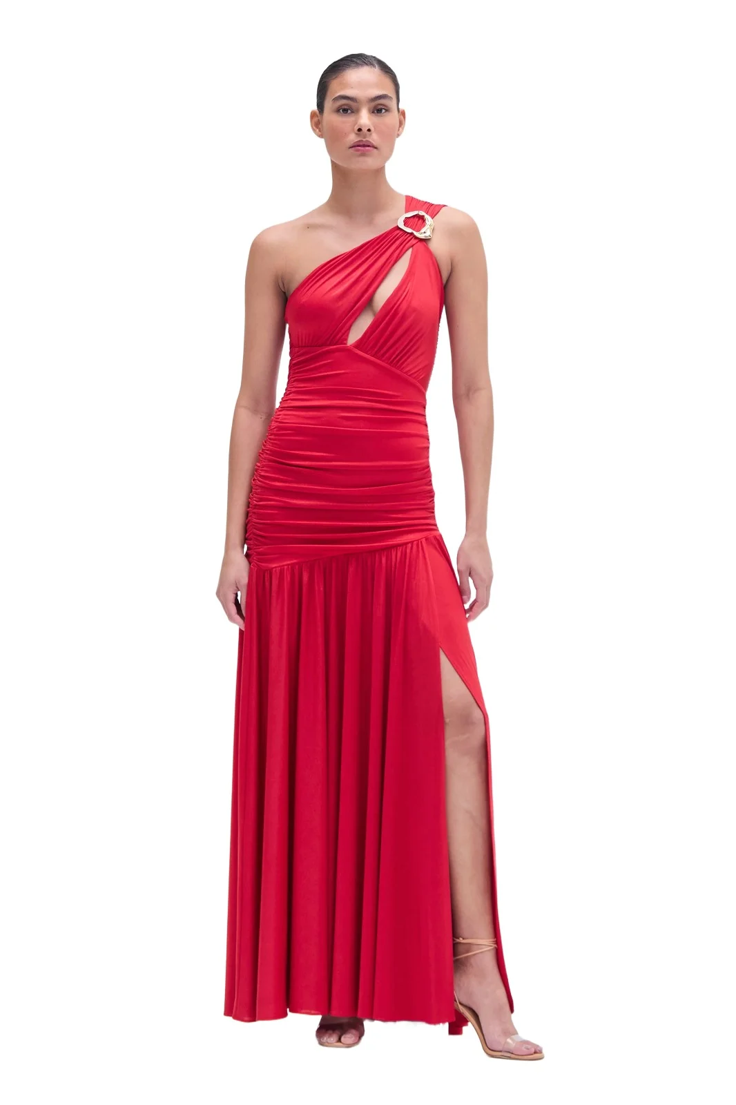 DUNE JERSEY KEY ONE SHOULDER GOWN