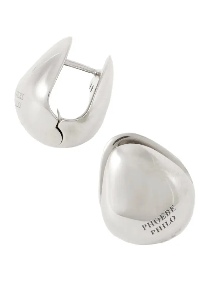 Phoebe Philo Pebble sterling silver earrings