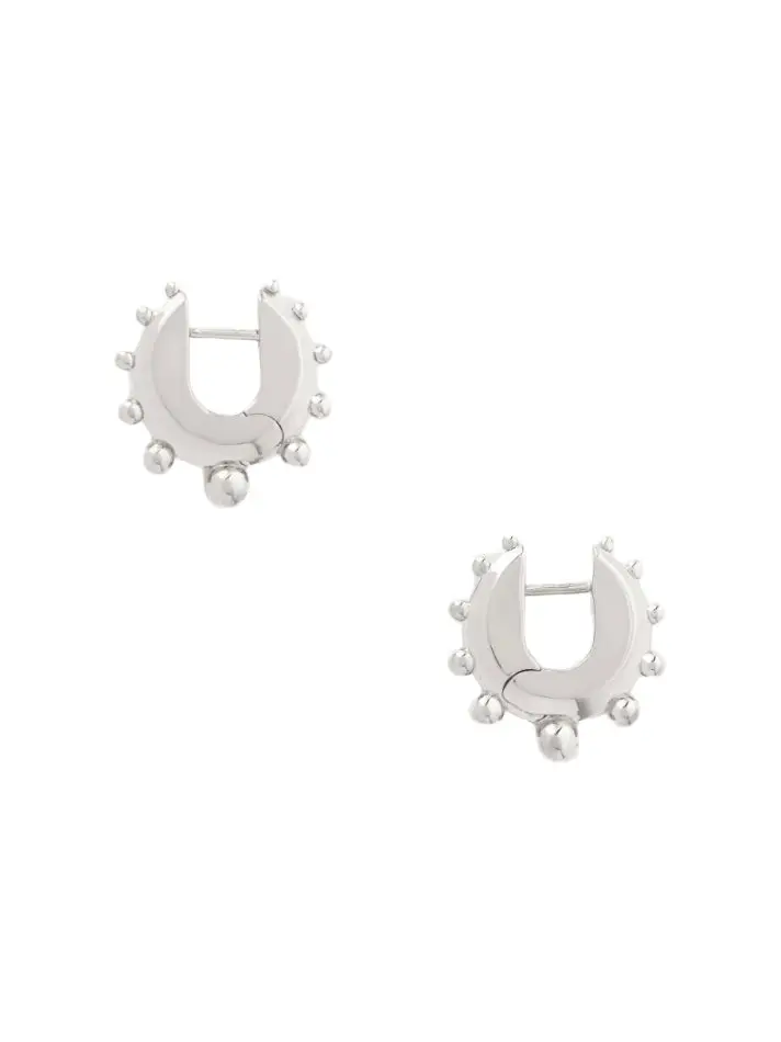 Phoebe Philo Sterling silver hoop earrings