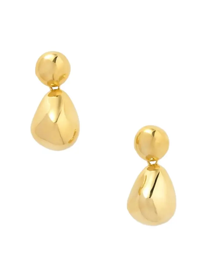 Phoebe Philo Pebble gold-plated sterling silver earrings