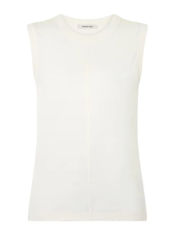 Phoebe Philo Lyocell and cotton-blend jersey tank