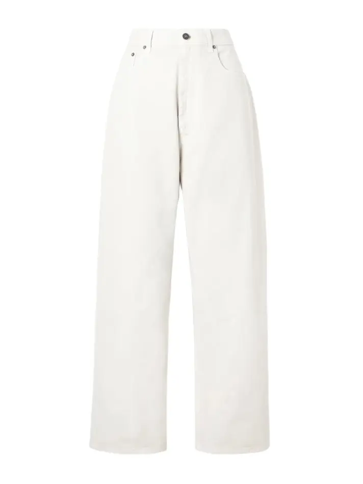 Oversized mid-rise wide-leg organic jeans Oversized mid-rise wide-leg organic jeans