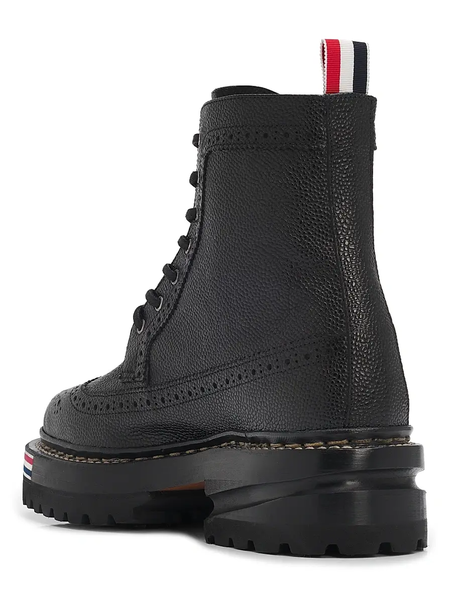 Thom Browne Women's Leather Lugsole Hiking Boots | Thumbnail 3 Thom Browne Women's Leather Lugsole Hiking Boots | Thumbnail 3
