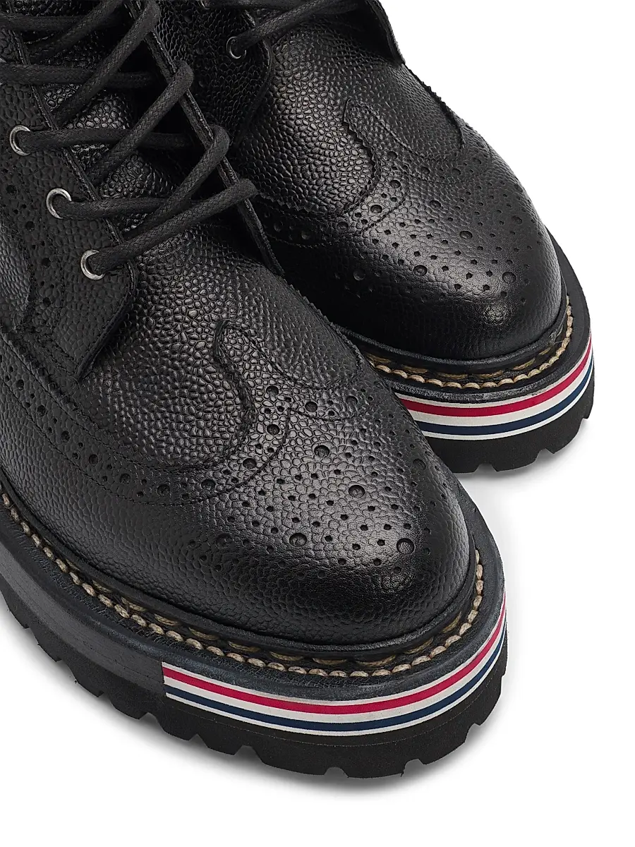 Thom Browne Women's Leather Lugsole Hiking Boots | Thumbnail 6 Thom Browne Women's Leather Lugsole Hiking Boots | Thumbnail 6