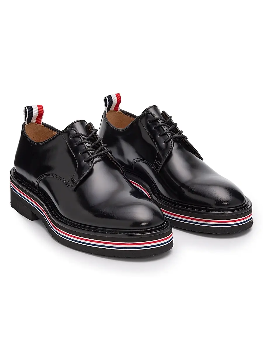 Thom Browne Women's Uniform Leather Derby Shoes | Thumbnail 2
