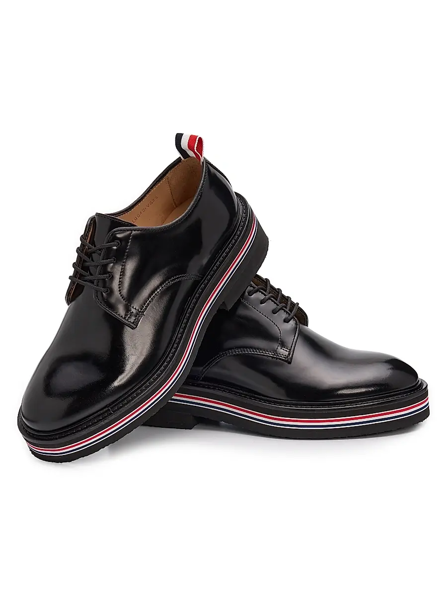 Thom Browne Women's Uniform Leather Derby Shoes | Thumbnail 5