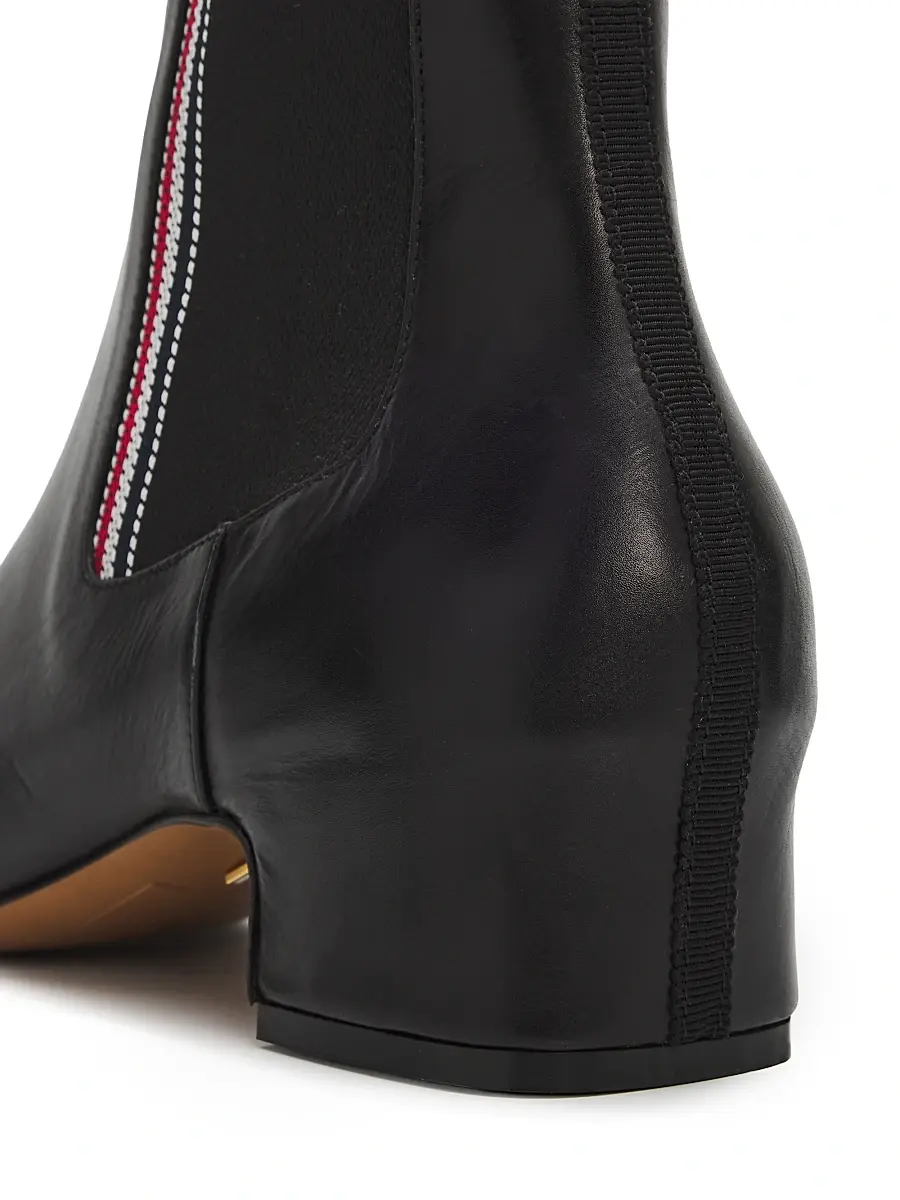 Thom Browne Women's Leather Mid-Calf Chelsea Boots | Thumbnail 5 Thom Browne Women's Leather Mid-Calf Chelsea Boots | Thumbnail 5