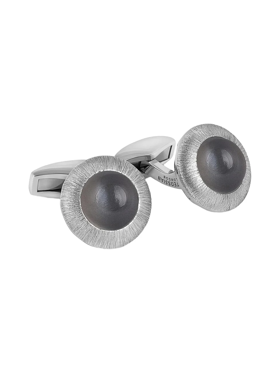 Men's Moonstone & Sterling Silver Cufflinks