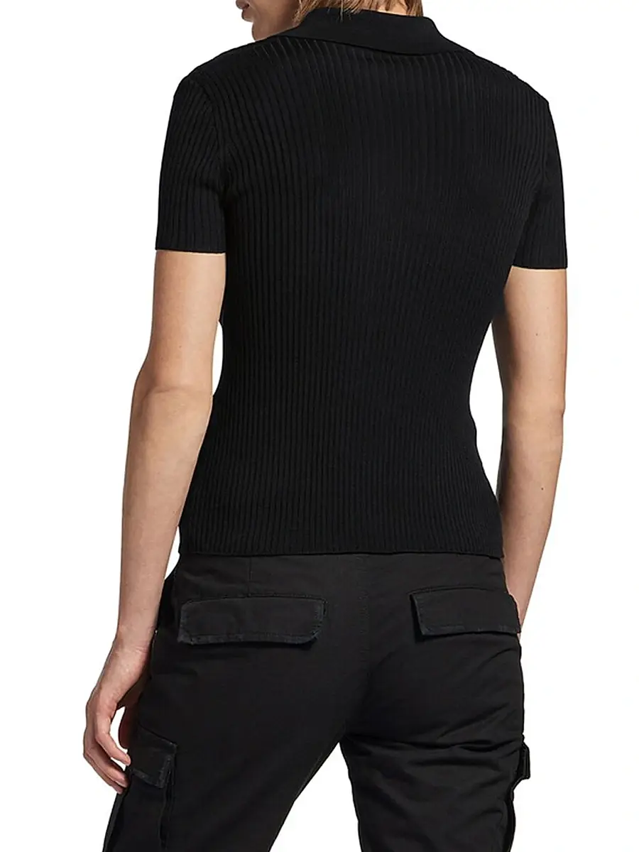Balenciaga Women's Short Sleeve Shirt - Black | Thumbnail 5 Balenciaga Women's Short Sleeve Shirt - Black | Thumbnail 5