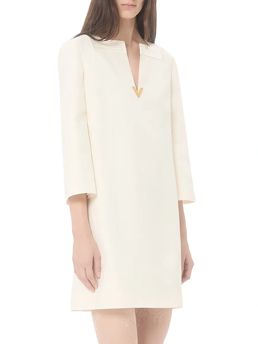 Valentino Women's Crepe Couture Short Dress | Thumbnail 2 Valentino Women's Crepe Couture Short Dress | Thumbnail 2