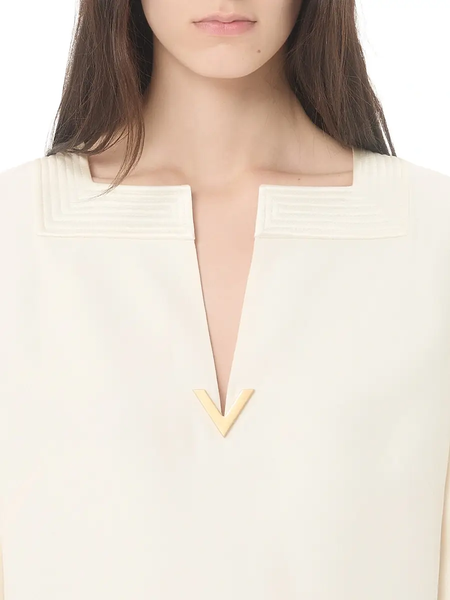 Valentino Women's Crepe Couture Short Dress | Thumbnail 5 Valentino Women's Crepe Couture Short Dress | Thumbnail 5