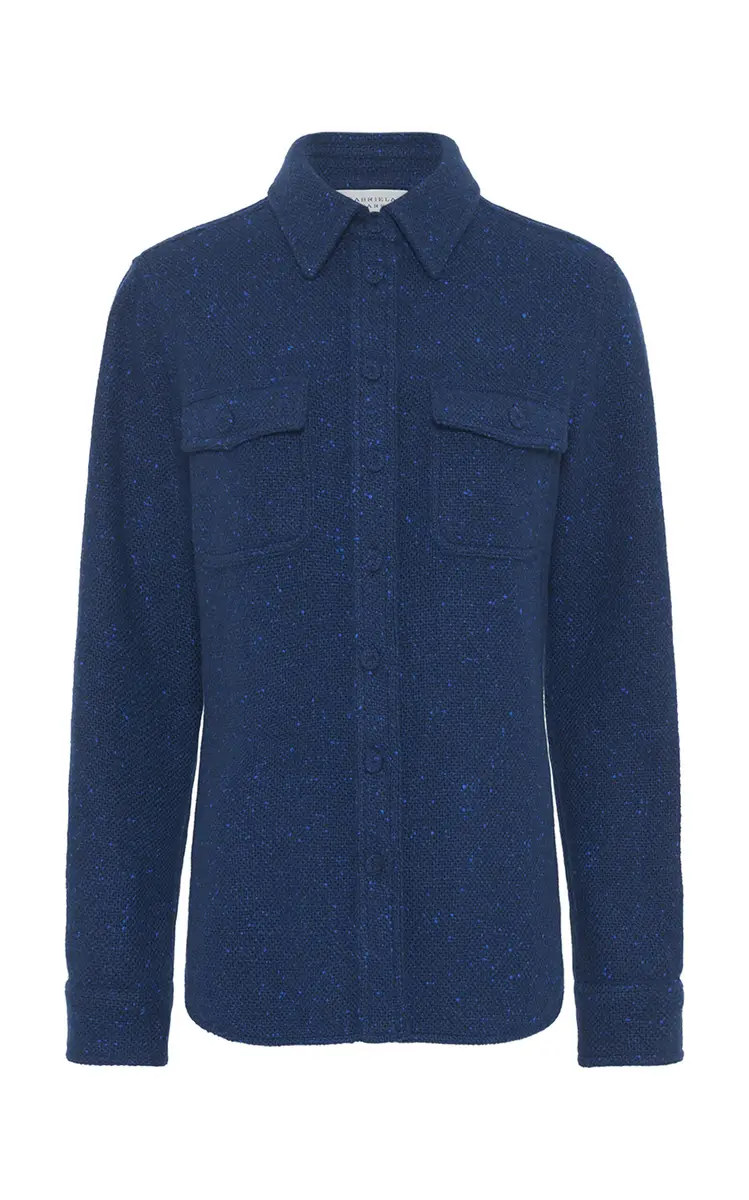 Gabriela Hearst John Austin Cashmere Button-Down Shirt | Thumbnail 10