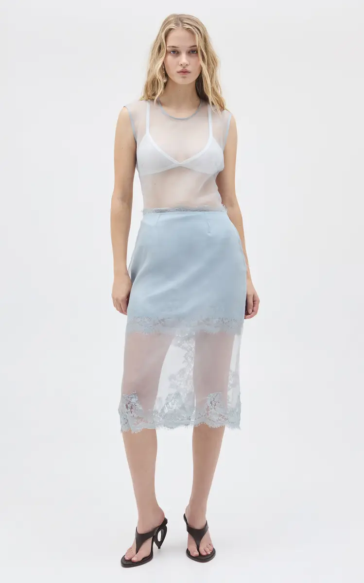 Aje Ophelia Silk Lace Midi Skirt | Thumbnail 3 Aje Ophelia Silk Lace Midi Skirt | Thumbnail 3