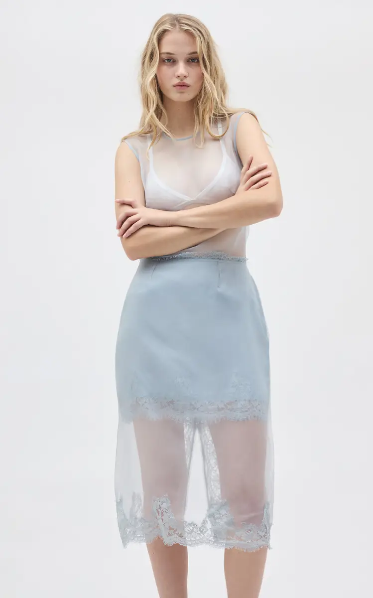 Aje Ophelia Silk Lace Midi Skirt | Thumbnail 5 Aje Ophelia Silk Lace Midi Skirt | Thumbnail 5