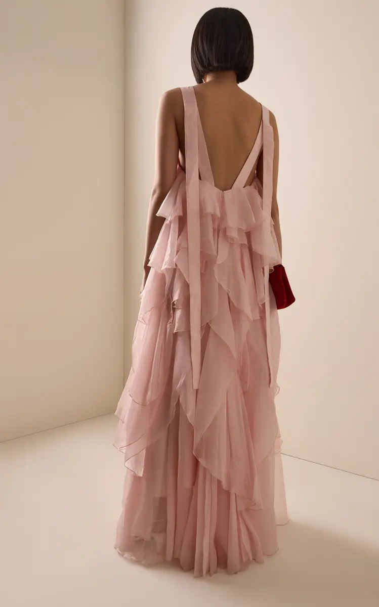 Aje Athena Ruffled Gown | Thumbnail 4 Aje Athena Ruffled Gown | Thumbnail 4