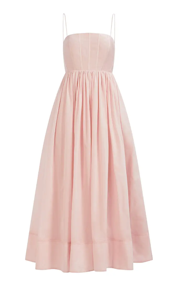 Aje Rosie Cotton-Silk Midi Dress | Thumbnail 2