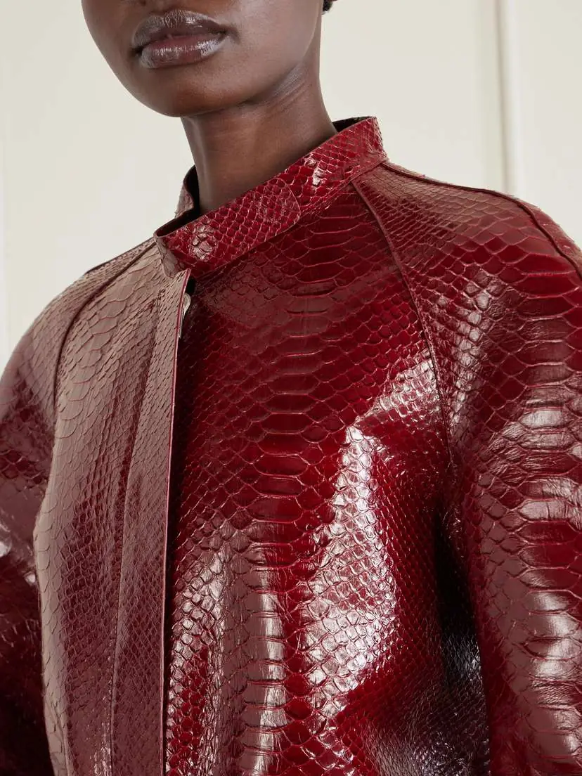 Tom Ford Snake-effect Leather Coat | Thumbnail 6 Tom Ford Snake-effect Leather Coat | Thumbnail 6