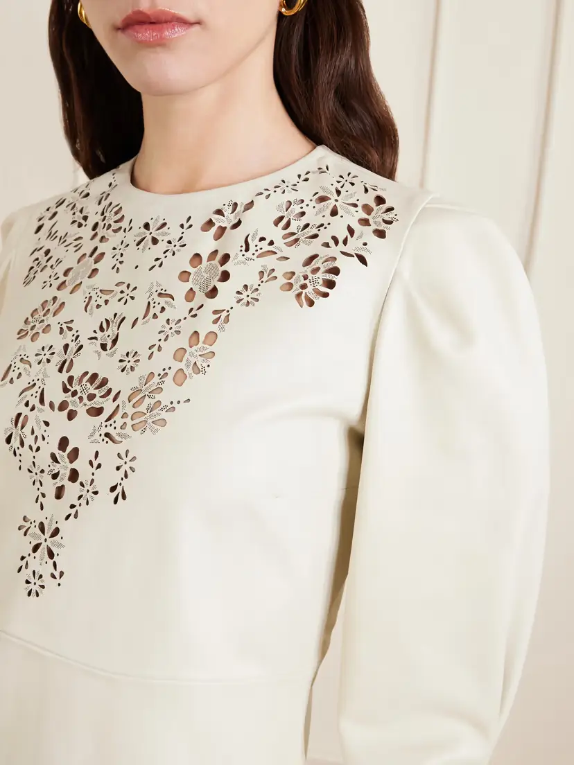 Isabel Marant Nala Laser-cut Leather Mini Dress | Thumbnail 4