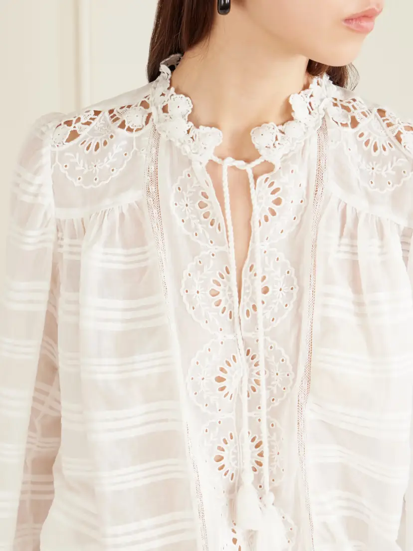 Marant Étoile Preya Broderie Anglaise Cotton Mini Dress | Thumbnail 5