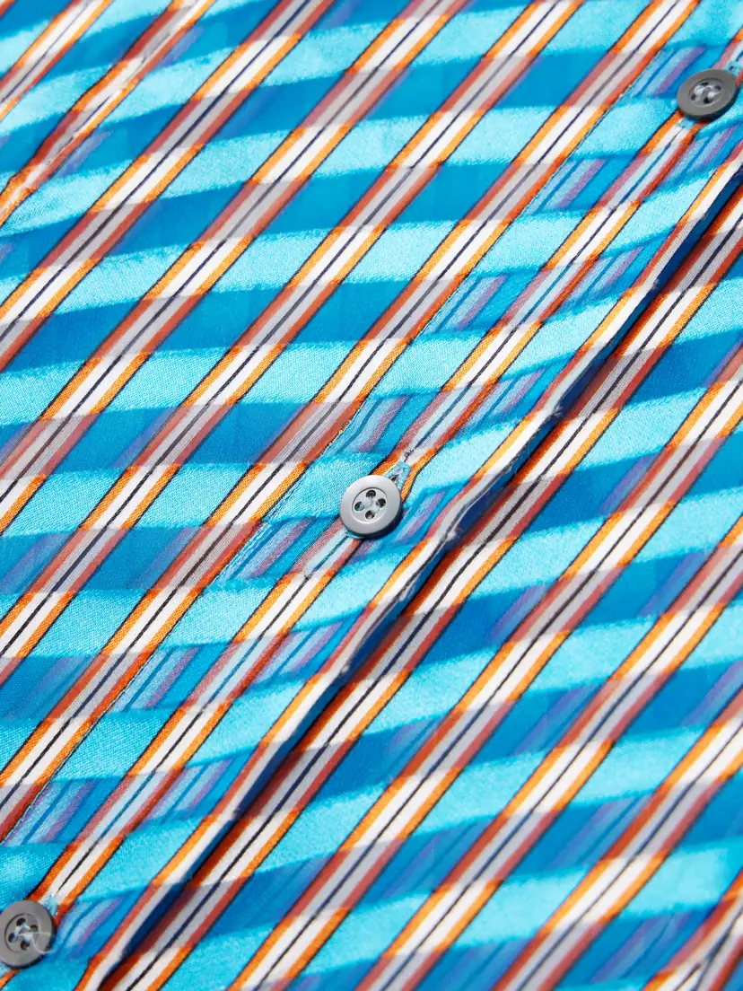 Dries Van Noten Striped Devoré-satin Midi Shirt Dress | Thumbnail 5