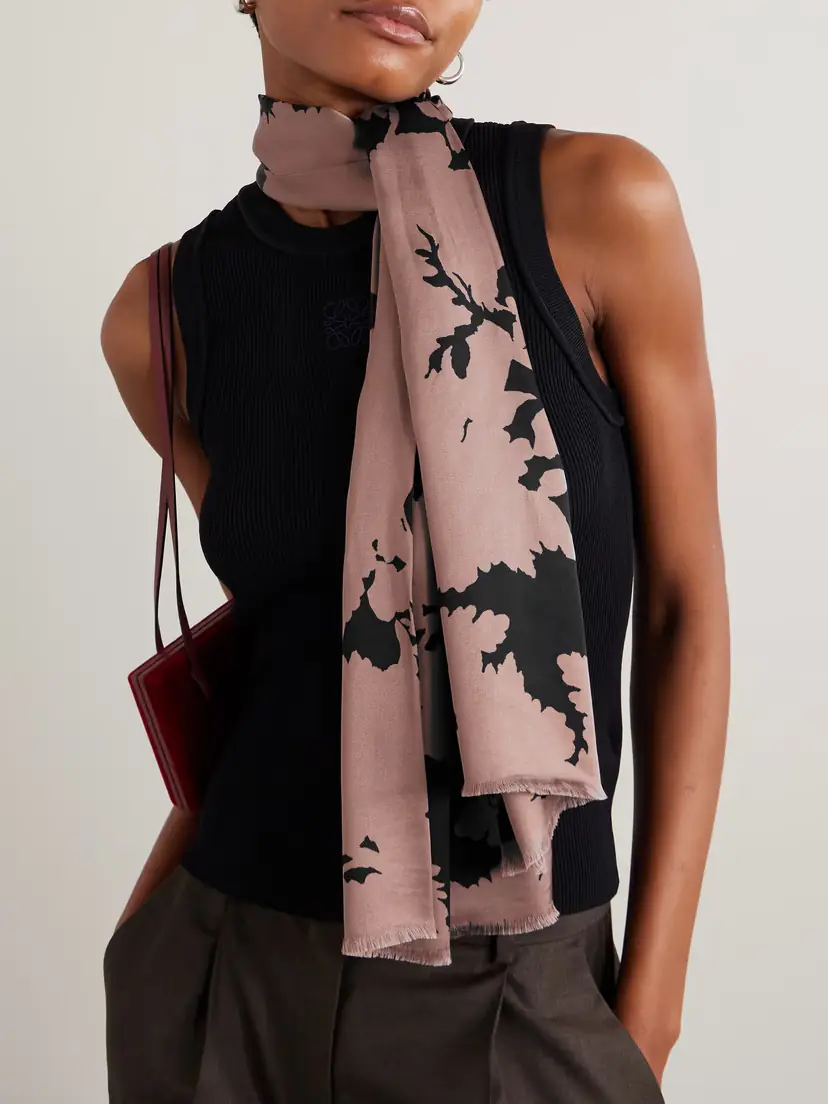 Dries Van Noten Printed Twill Scarf | Thumbnail 2