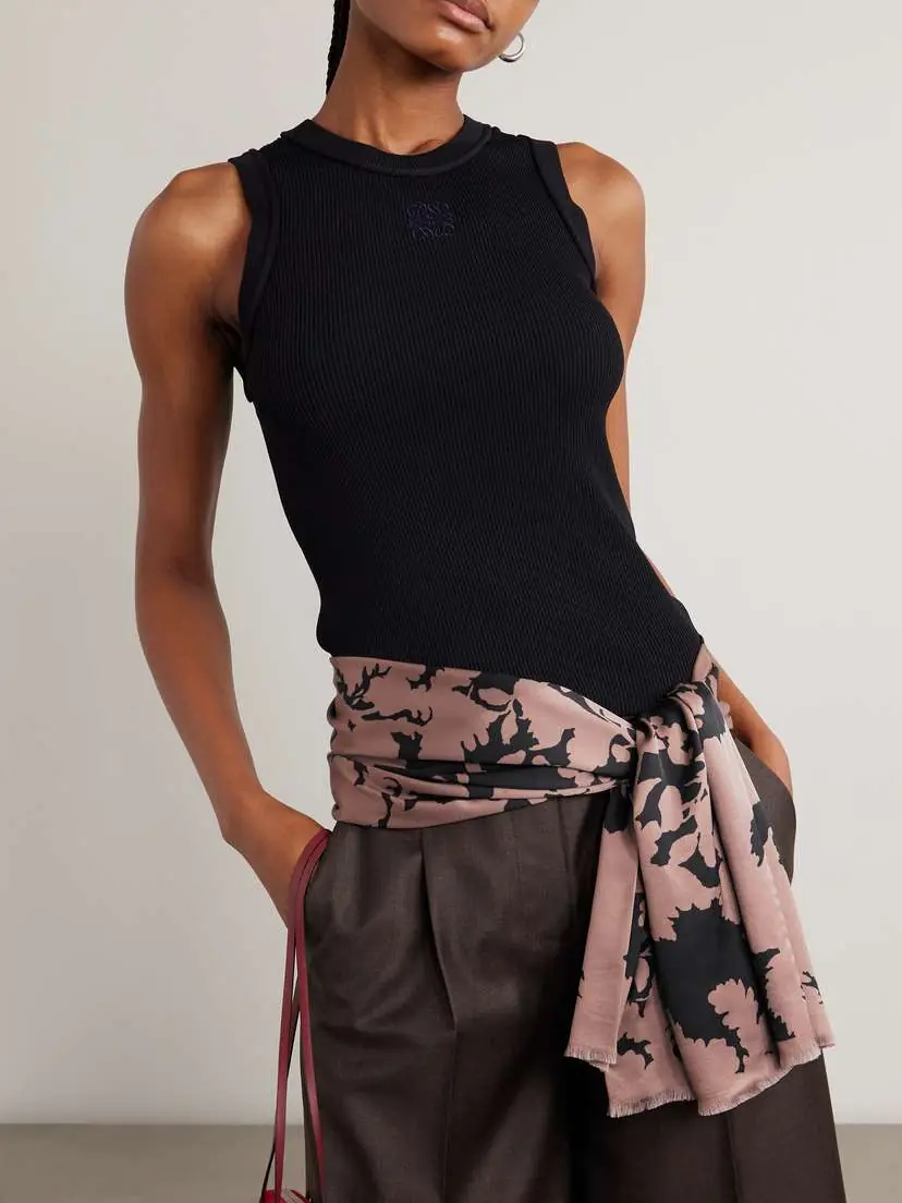 Dries Van Noten Printed Twill Scarf | Thumbnail 4