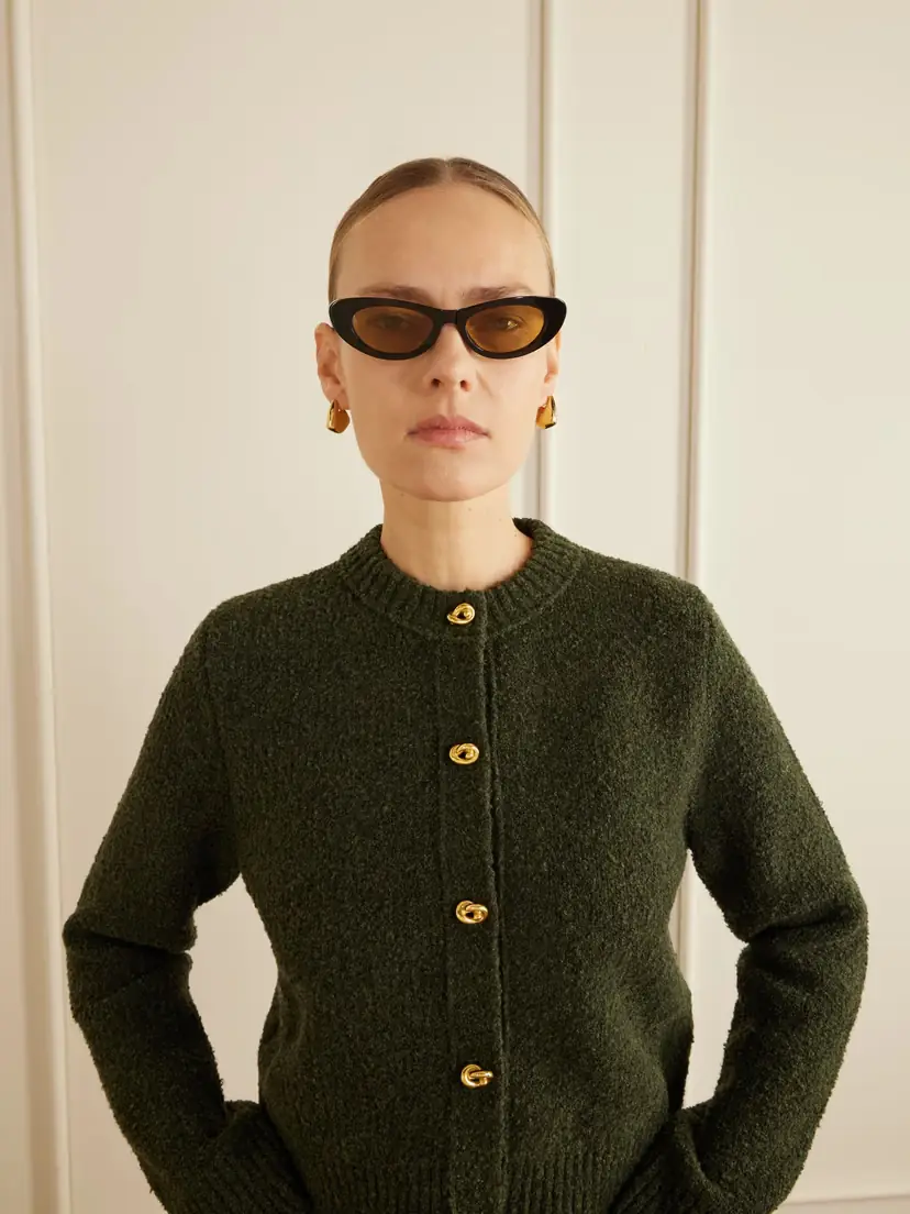 Bottega Veneta Eyewear Ribbon Cat-eye Tortoiseshell Acetate Sunglasses | Thumbnail 2 Bottega Veneta Eyewear Ribbon Cat-eye Tortoiseshell Acetate Sunglasses | Thumbnail 2