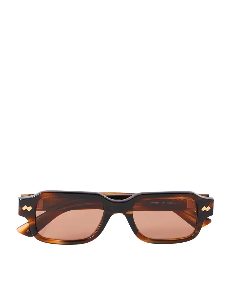 Intrecciato Rectangular-frame Tortoiseshell Acetate Sunglasses Intrecciato Rectangular-frame Tortoiseshell Acetate Sunglasses