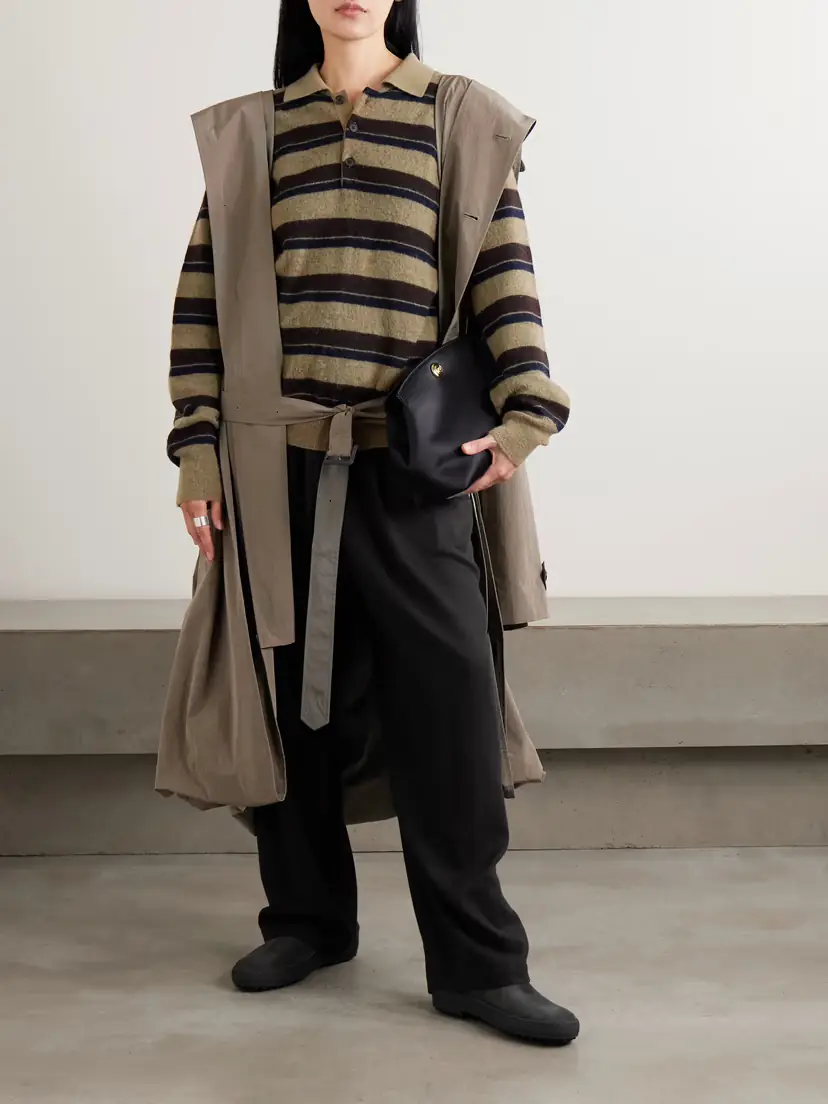 ssstein Pleated Silk-blend Flannel Wide-leg Pants | Thumbnail 2 ssstein Pleated Silk-blend Flannel Wide-leg Pants | Thumbnail 2