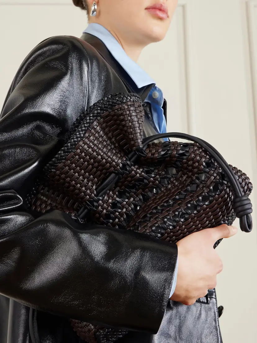 Loewe Flamenco Medium Woven Leather Clutch | Thumbnail 2 Loewe Flamenco Medium Woven Leather Clutch | Thumbnail 2