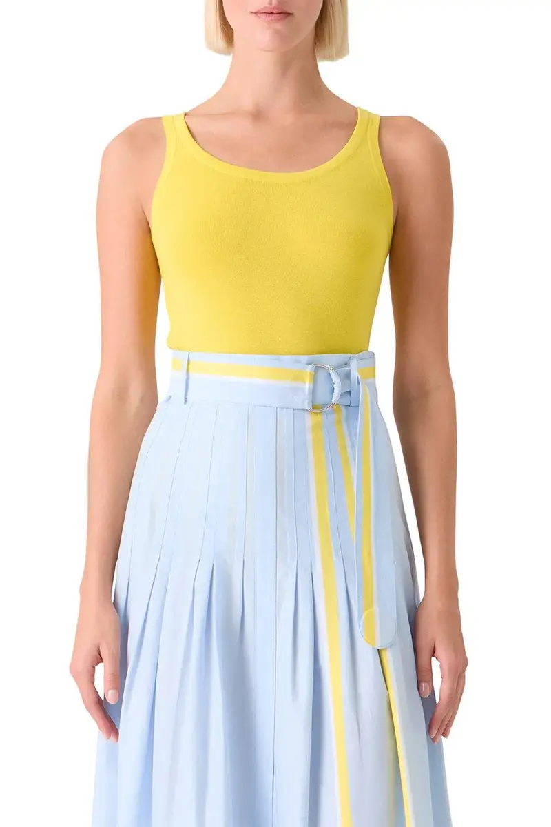 Akris punto Scoop Neck Tank - Lemon Zing | Thumbnail 2