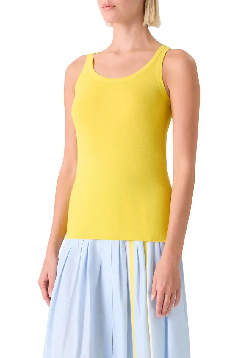 Akris punto Scoop Neck Tank - Lemon Zing | Thumbnail 3