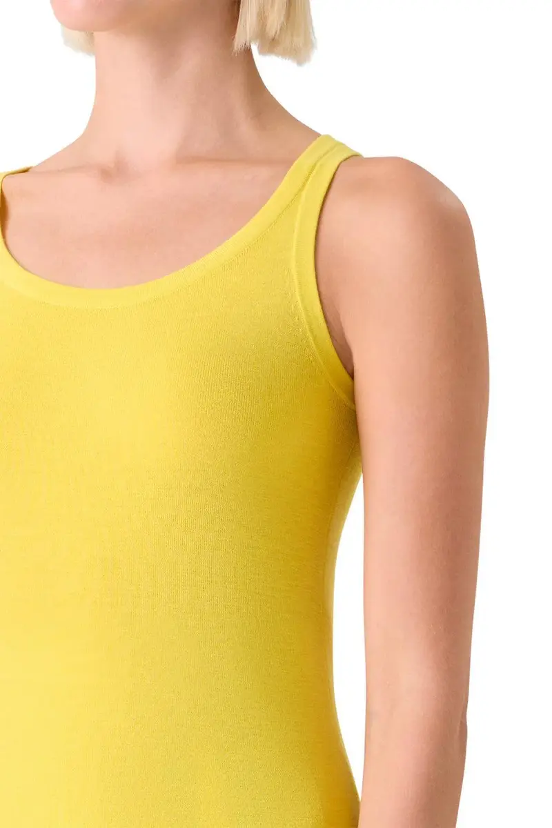 Akris punto Scoop Neck Tank - Lemon Zing | Thumbnail 4