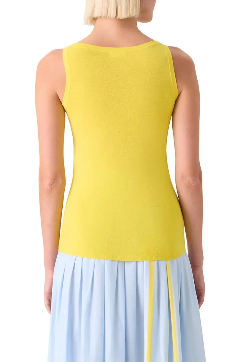 Akris punto Scoop Neck Tank - Lemon Zing | Thumbnail 5
