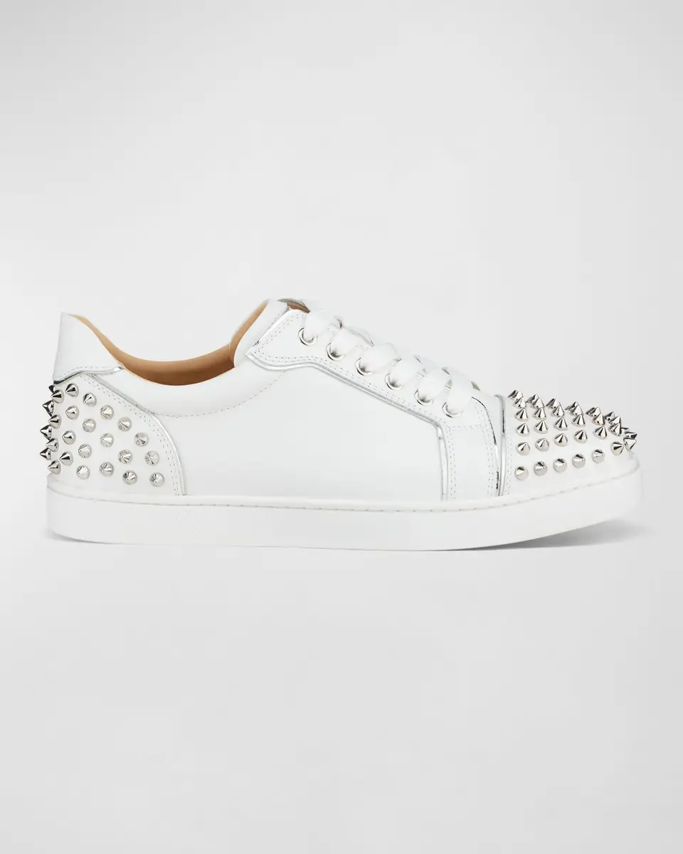 Christian Louboutin Viera 2 Spikes Leather Low-Top Sneakers | Thumbnail 2 Christian Louboutin Viera 2 Spikes Leather Low-Top Sneakers | Thumbnail 2