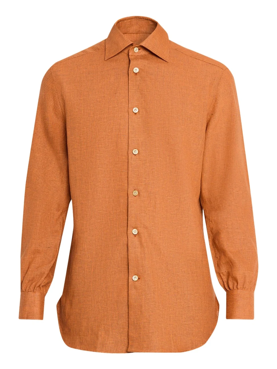 Kiton Men's Linen Blend Shadow-Check Sport Shirt